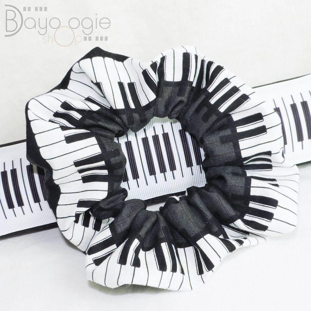 Haargummi PIANO Tastatur - Scrunchie