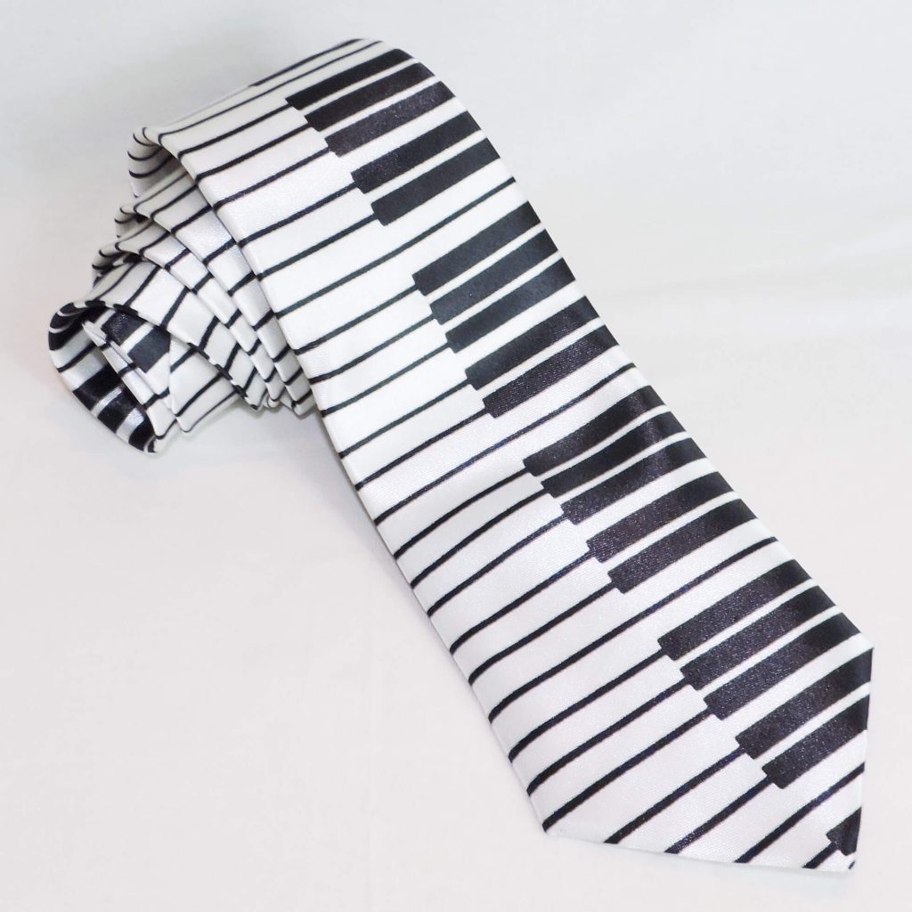Krawatte PIANO - Klavier Tastatur