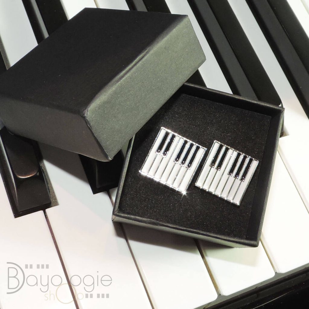 Manschettenknöpfe PIANO Tastatur