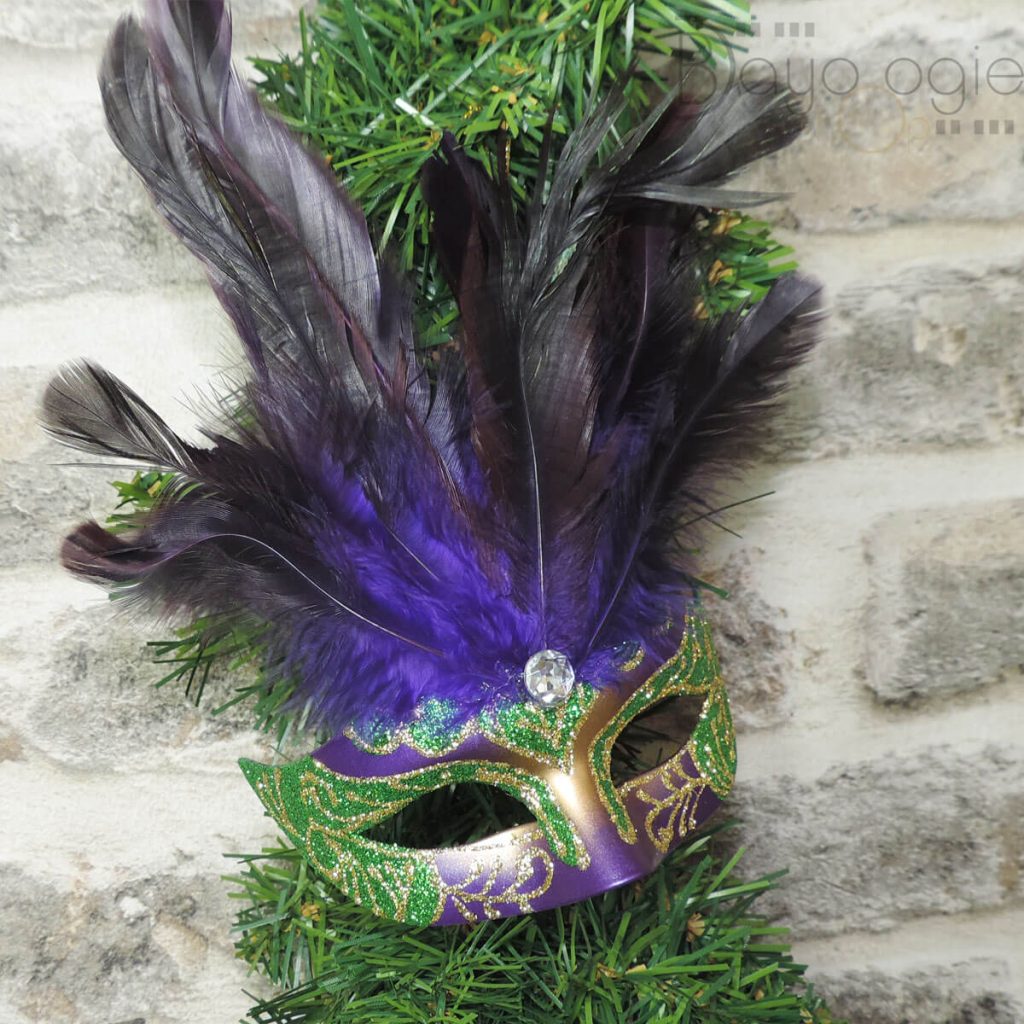Weihnachtsornament MARDI GRAS Maske Christbaum Ornament