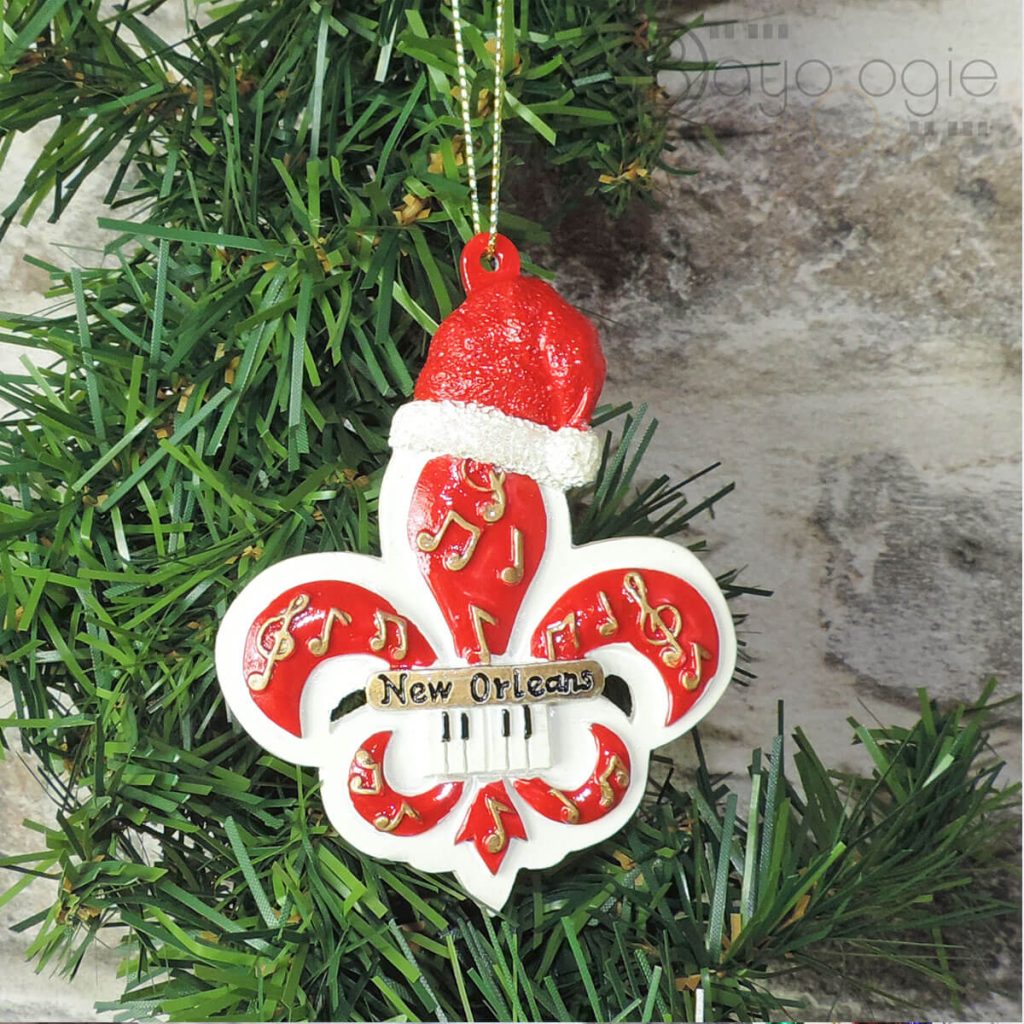 Weihnachtsornament FLEUR DE LIS New Orleans Christbaum Ornament