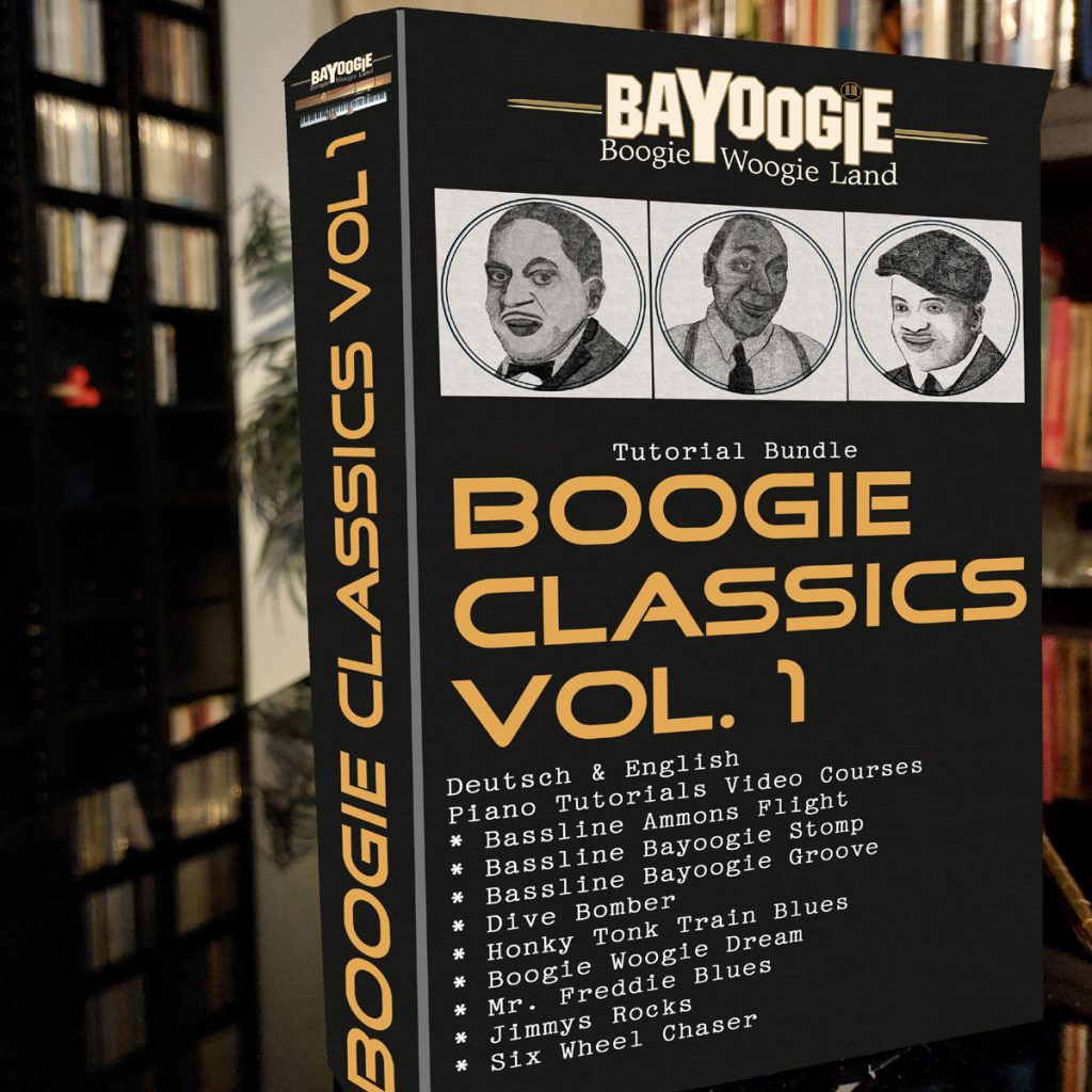 Piano Tutorial Bundle

BOOGIE CLASSICS Vol. 1

Eine Zusammenstellung von Lernvideos von Pete Johnson, Jimmy Yancey, Meade Lux Lewis